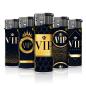 Preview: VIP Motivfeuerzeug 50er-Display in Schwarz und Gold – Sicheres Zubehör bei Emma Trade GmbH für Tankstellen und Kioske - Einzeln