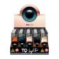 Preview: Big Eyes Motivfeuerzeug 50er-Display in Pink, Blau, Grün – Sicheres Zubehör bei Emma Trade GmbH für Tankstellen und Kioske - Display