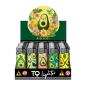 Preview: Avocados Motivfeuerzeug 50er-Display in Grün, Gelb, Weiß – Sicheres Zubehör bei Emma Trade GmbH für Tankstellen und Kioske - Display