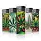 Preview: TQ Motivfeuerzeug 50er-Display mit Free Cannabis Motiv – Sicheres Zubehör bei Emma Trade GmbH für Tankstellen und Kioske - Einzeln
