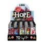 Preview: TQ Motivfeuerzeug 50er-Display mit Love & Hope Motiv – Sicheres Zubehör bei Emma Trade GmbH für Tankstellen und Kioske - Display