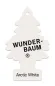 Preview: Wunderbaum Arctic White Duftbaum in Weiß – Frischer Autoduft bei Emma Trade GmbH für Tankstellen und Kioske - Ohne Verpackung