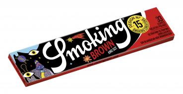 Smoking Brown Creators King Size Heftchen mit 16 einzigartigen Designs – Ungebleichtes Reispapier von Emma Trade GmbH für Tankstellen und Kioske