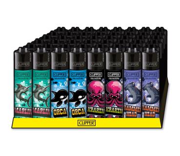 Clipper Classic Large Feuerzeug Ocean Life Motiv Großhandel - Verpackungseinheit