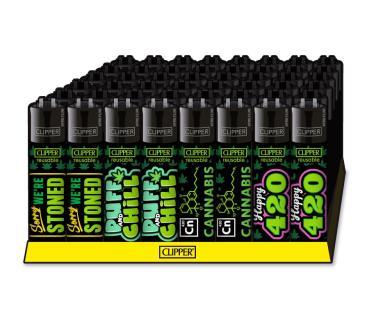 Clipper Classic Feuerzeug Weed Statement #9 Großhandel - Verpackungseinheit
