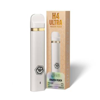 Happy Hemp H4 Ultra Vape Frozen Peach 1 ml mit fruchtig-kühlem Pfirsichgeschmack Emma Trade Großhandel