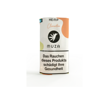 MUZA Hemp Clementine 10 g nikotin- und tabakfreier Tabakersatz mit fruchtiger Zitrusnote Emma Trade