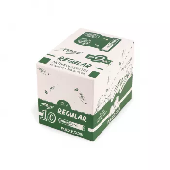 Purize Regular 10er Pack mit 10 Aktivkohlefiltern – Praktisches Zubehör bei Emma Trade GmbH für Tankstellen und Kioske