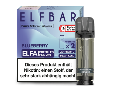 Elfbar Elfa Pods Blueberry 2er-Pack – Beerenfrischer Dampfgenuss bei Emma Trade GmbH für Tankstellen und Kioske