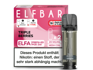 Elfbar ELFA Pods Triple Berries 20mg 2er Pack mit Beerenmix Geschmack