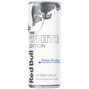 Red Bull White Edition Kokos-Blaubeere 250ml Dose – Emma Trade Großhandel
