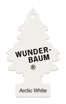 Wunderbaum Arctic White Duftbaum in Weiß – Frischer Autoduft bei Emma Trade GmbH für Tankstellen und Kioske - Ohne Verpackung