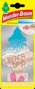 Wunderbaum Beach Days Duftbaum in Blau – Frischer Autoduft bei Emma Trade GmbH für Tankstellen und Kioske - Verpackt