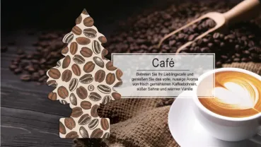 Wunderbaum Cafe Duftbaum in Braun – Aromatischer Autoduft bei Emma Trade GmbH für Tankstellen und Kioske - Produktbeschreibung