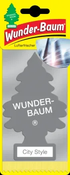 Wunderbaum City Style Duftbaum in Silber – Frischer Autoduft bei Emma Trade GmbH für Tankstellen und Kioske - Verpackt