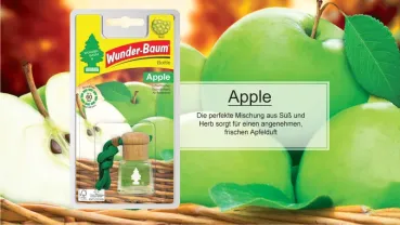 Wunderbaum Duftflakon Apple – Fruchtiger Autoduft bei Emma Trade GmbH für Tankstellen und Kioske - Produktbeschreibung