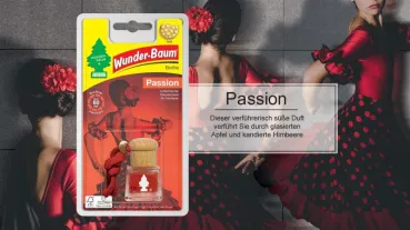 Wunderbaum Duftflakon Passion – Sinnlicher Autoduft bei Emma Trade GmbH für Tankstellen und Kioske - Produktbeschreibung