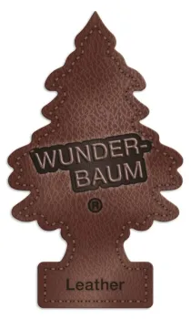 Wunderbaum Echtleder Duftbaum in Braun – Luxuriöser Autoduft bei Emma Trade GmbH für Tankstellen und Kioske - Unverpackt