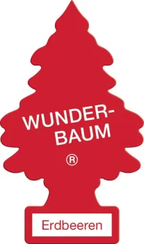 Wunderbaum Erdbeere Duftbaum in Rot – Frischer Autoduft bei Emma Trade GmbH für Tankstellen und Kioske - Unverpackt