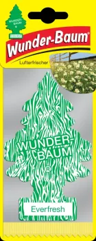 Wunderbaum Everfresh Duftbaum in Grün und Weiß – Frischer Autoduft bei Emma Trade GmbH für Tankstellen und Kioske - Verpackt