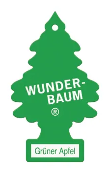 Wunderbaum Grüner Apfel Duftbaum in Grün – Frischer Autoduft bei Emma Trade GmbH für Tankstellen und Kioske - Unverpackt