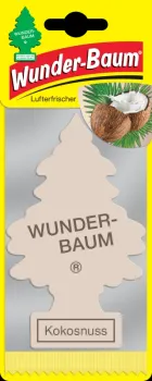 Wunderbaum Kokosnuss Duftbaum in Beige – Frischer Autoduft bei Emma Trade GmbH für Tankstellen und Kioske - Verpackt