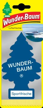 Wunderbaum Sportfrische Duftbaum in Blau – Frischer Autoduft bei Emma Trade GmbH für Tankstellen und Kioske - Verpackt