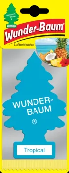 Wunderbaum Tropical Duftbaum in Blau – Frischer Autoduft bei Emma Trade GmbH für Tankstellen und Kioske - Verpackt