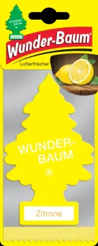 Wunderbaum Zitrone Duftbaum in Gelb – Frischer Autoduft bei Emma Trade GmbH für Tankstellen und Kioske - Verpackt