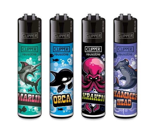 Clipper Classic Large Feuerzeug Ocean Life Motiv Großhandel - Motive