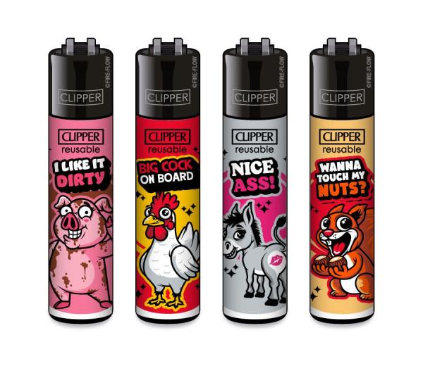 Clipper Classic Large Feuerzeug Porn Slogan #8 Großhandel - Motive
