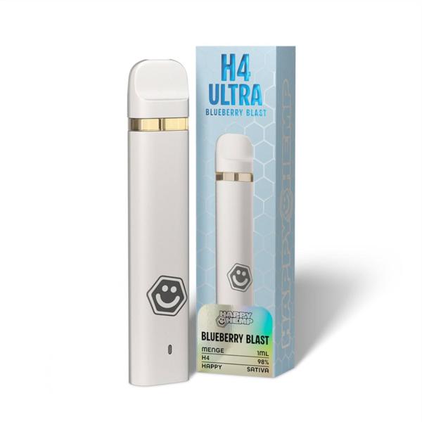 Happy Hemp H4 Ultra Vape Blueberry Blast 1 ml mit Blaubeer - Emma Trade - Großhandel