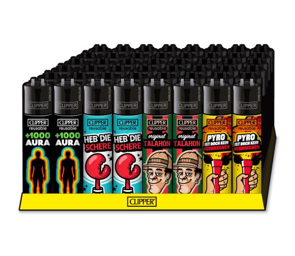CLIPPER Classic Large Jugendwort #9 – +1000 Aura, Heb die Schere, Talahon, Pyro – Großhandel Emma Trade GmbH - Verpackungseinheit
