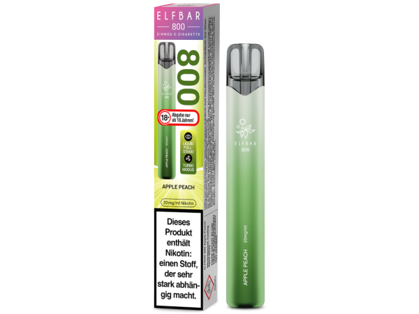 Elfbar 800 Apple Peach Einweg Vape – Großhandel Emma Trade GmbH