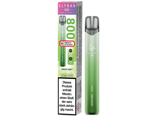 Elfbar 800 Grape Mint Einweg E-Zigarette – Großhandel Emma Trade GmbH