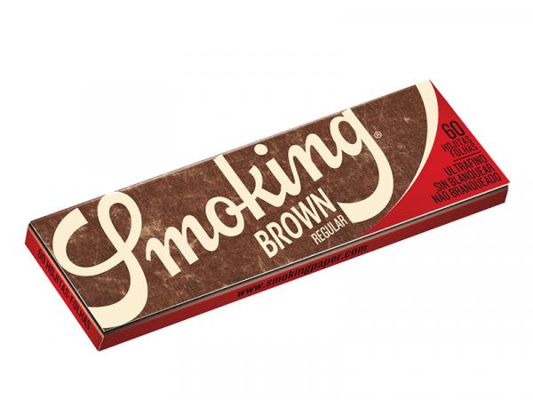 Smoking Brown Regular Heftchen mit 60 ungebleichten Blättchen – Reispapier bei Emma Trade GmbH für Tankstellen und Kioske
