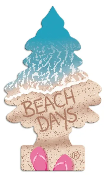 Wunderbaum Beach Days Duftbaum in Blau – Frischer Autoduft bei Emma Trade GmbH für Tankstellen und Kioske - Ohne Verpackung