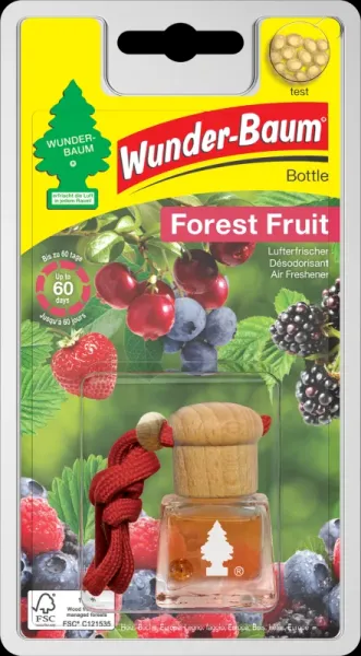 Wunderbaum Duftflakon Forest Fruit – Fruchtiger Autoduft bei Emma Trade GmbH für Tankstellen und Kioske - Verpackt