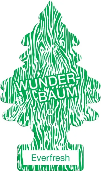Wunderbaum Everfresh Duftbaum in Grün und Weiß – Frischer Autoduft bei Emma Trade GmbH für Tankstellen und Kioske - Unverpackt