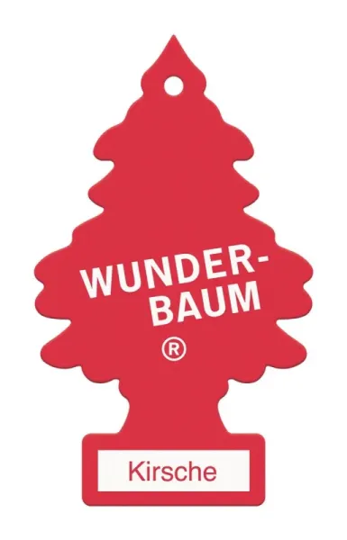 Wunderbaum Kirsche Duftbaum in Rot – Frischer Autoduft bei Emma Trade GmbH für Tankstellen und Kioske - Unverpackt