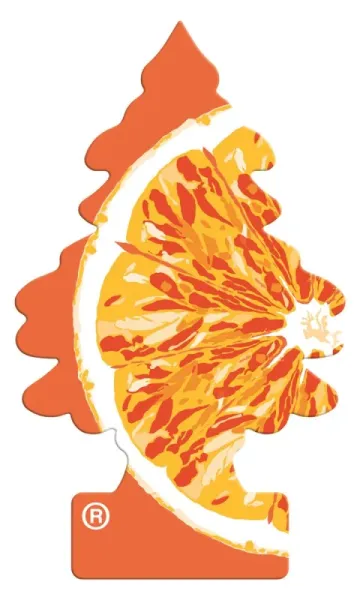 Wunderbaum Orange Juice Duftbaum in Orange mit Orangenscheiben – Frischer Autoduft bei Emma Trade GmbH für Tankstellen und Kioske - Unverpackt
