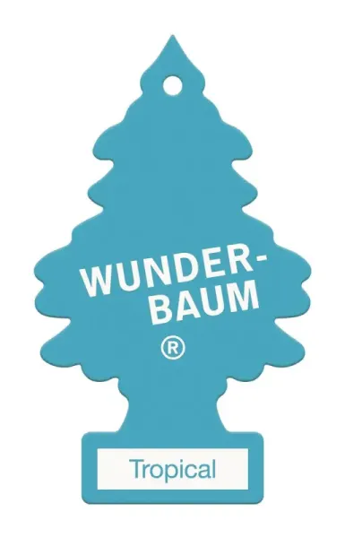 Wunderbaum Tropical Duftbaum in Blau – Frischer Autoduft bei Emma Trade GmbH für Tankstellen und Kioske - Unverpackt